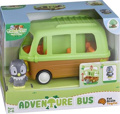 Fat Brain Toys Timber Tots Adventure Bus Dolls & Dollhouses for Ages 2 to 6