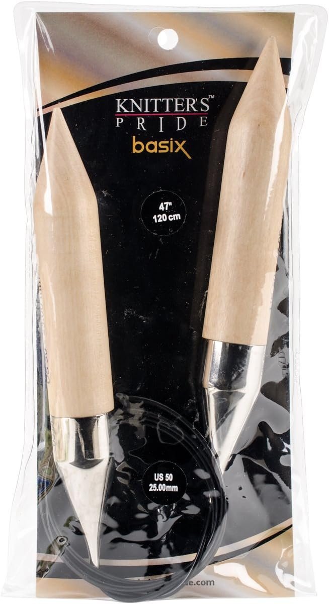 Basix Fixed Circular Needles 47-Size 50/25mm