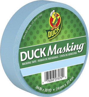 Duck 240818 Masking Tape, 0.94-Inch x 30-Yard, Red