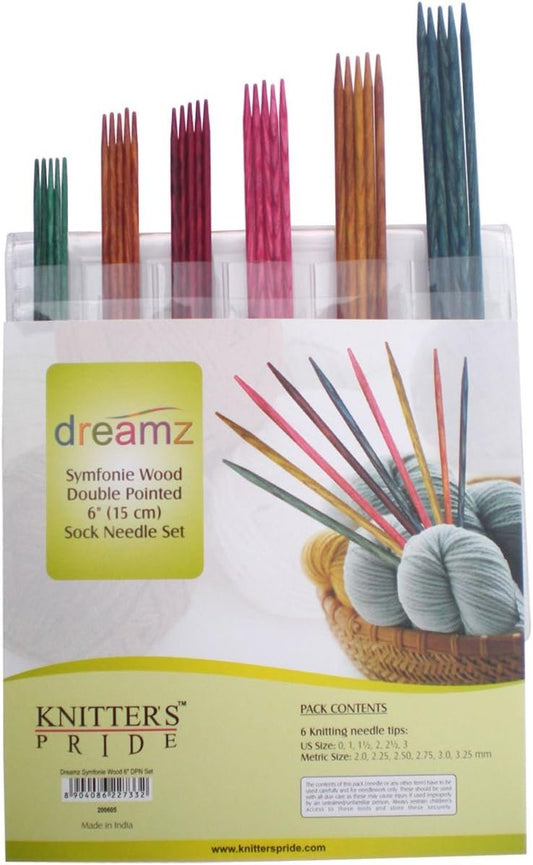Knitter's Pride-Dreamz Double Pointed Needles Set 6", Socks Kit