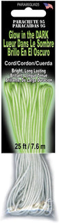 Pepperell PARA95GL Glow in The Dark Parachute Cord, 1.8mm by 25'
