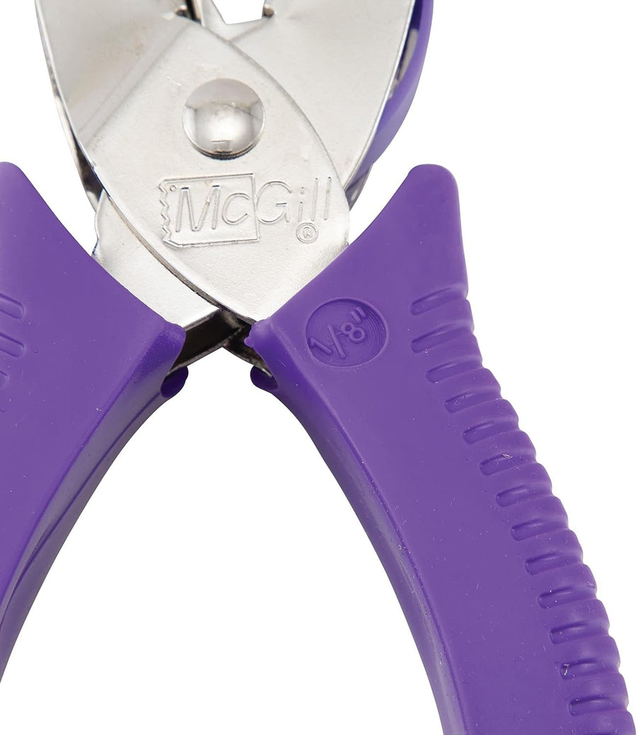 McGill 2" Reach Punchline Hole Punch, 1/8 Inch Round, Chrome/Purple (MCG52400C)