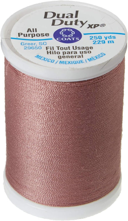 Coats: Thread & Zippers Dual Duty XP General Purpose Thread, 250-Yard, Dark Mauve