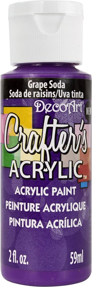 DecoArt Crafter's Acrylic Paint, 2-Ounce, Grape Soda