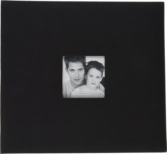 MCS 13.2x12.5 Inch Scrapbook with 12x12 Inch Pages, Black (866115)
