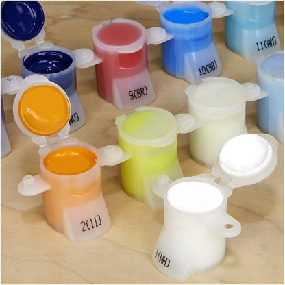 Dimensions Blue Poppies Paint by Numbers for Adults, 14'' W x 11'' L