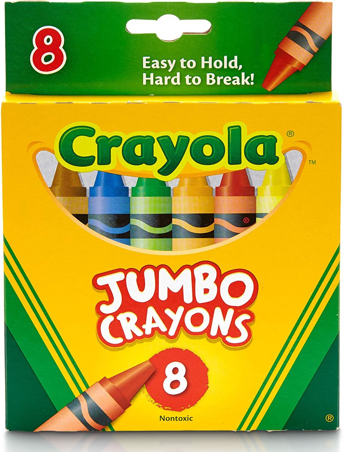 Crayola Jumbo Crayons, 8 Toddler Crayons, Assorted Colors
