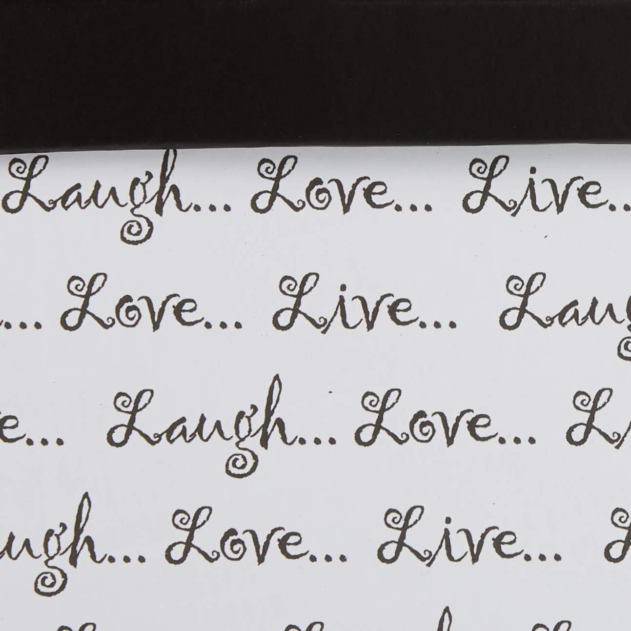 Pioneer Photo Albums B-1BW Photo Storage Box, Live, Laugh, Love Design