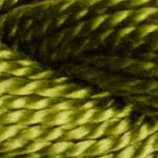 DMC 115 5-580 Pearl Cotton Thread, Dark Moss Green, Size 5