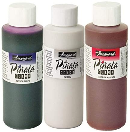 Jacquard Pinata Bundle - Pearl, Passion Purple and Senorita Magenta Colors (4-Ounce Bottles), 3 Pixiss 20ml Needle Tip Applicator and Refill Bottles and 1.5 inch Funnel Bundle for Yupo and Resin