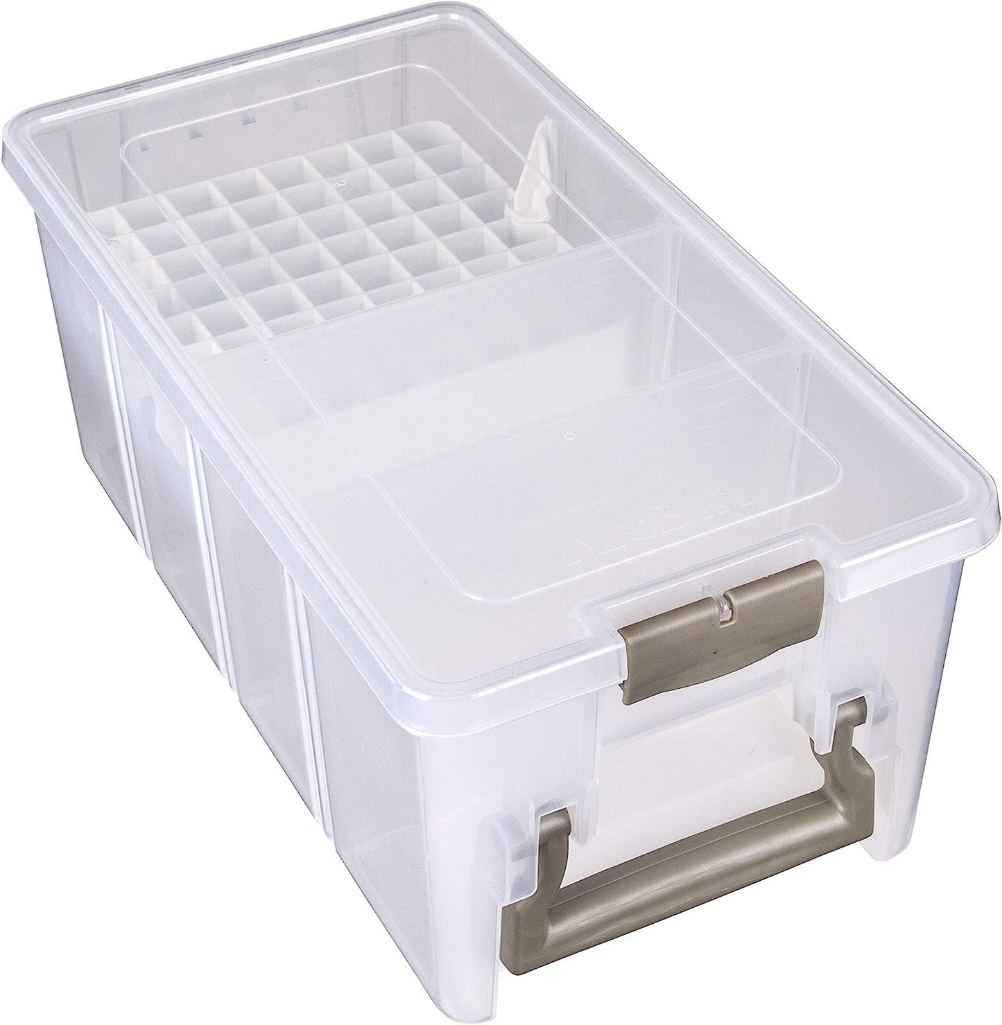 ArtBin 6814AG Super Satchel Double Deep Accessory Tray, White, 1 Tray