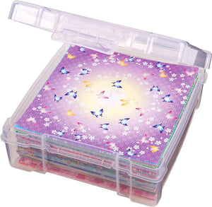 ArtBin 6953AB ClearView 6" x 6" Box Art & Craft Organizer, [1] Plastic Storage Case, Clear