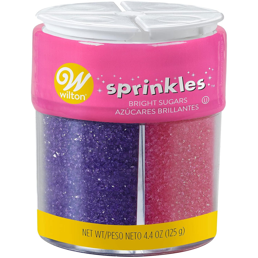 Wilton Colored Sugar Sprinkles Medley Baking Supplies, 4.4 oz, Bright Multicolored