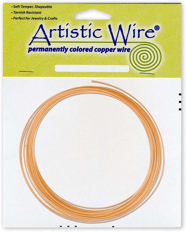 Artistic Wire 14 Gauge Bare Copper Craft Jewelry Wrapping Wire, 10 ft