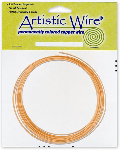 Artistic Wire 14 Gauge Bare Copper Craft Jewelry Wrapping Wire, 10 ft