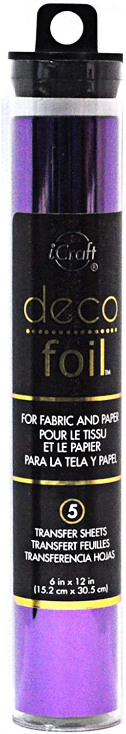 Deco Foil, 5 Transfer Sheets, 6" x 12"