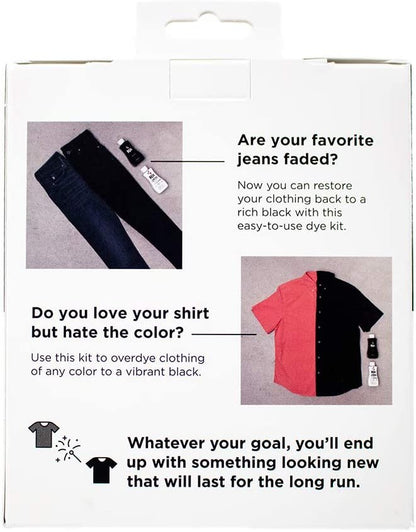Rit Back to Black Dye Kit - Can be Used to Restore Faded Black Color Back to a Vibrant Black