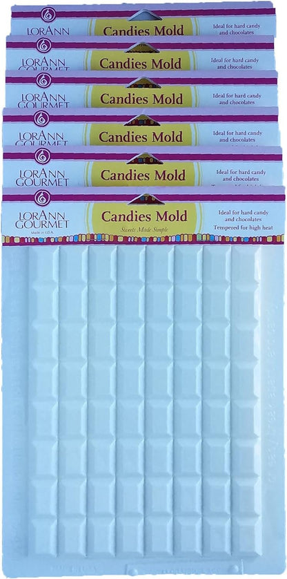 LorAnn Rectangle Breakup Sheet Mold (6-Pack)