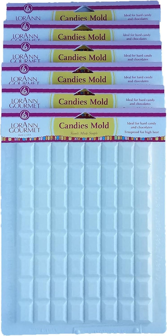 LorAnn Rectangle Breakup Sheet Mold (6-Pack)