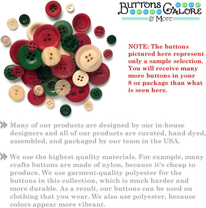 Buttons Galore and More Basics & Bonanza Collection – Extensive Selection of Novelty Round Buttons for DIY Crafts, Scrapbooking, Sewing, Cardmaking, and other Art & Creative Projects