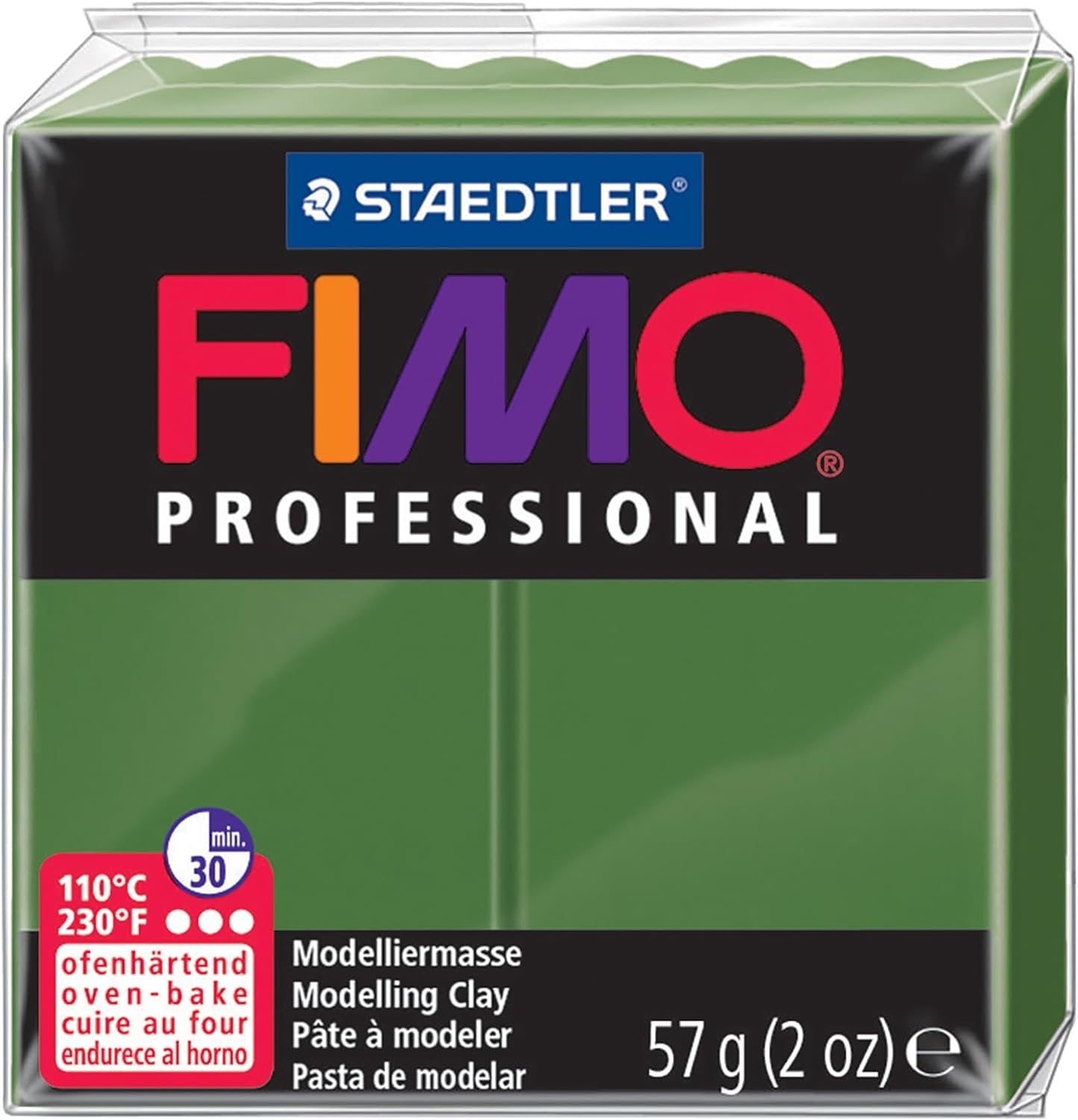 Staedtler EF8005-80 Fimo Professional Soft Polymer Clay, 2 oz, Dolphin Grey