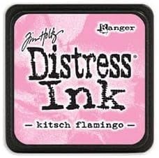 Mini Distress Ink Pads- Bundle of 8 Tim Holtz Saltwater Taffy, Speckled Egg, Crackling Campfire, Rustic Wilderness, Kitsch Flamingo, Salvaged Patina, Prize Ribbon, Villainous Potion Tim Holtz Ranger