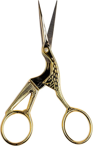 SINGER 4 Inch Forged Embroidery Scissors with Curved Tip for Sewing, Cross-Stitching, Crafts, & More