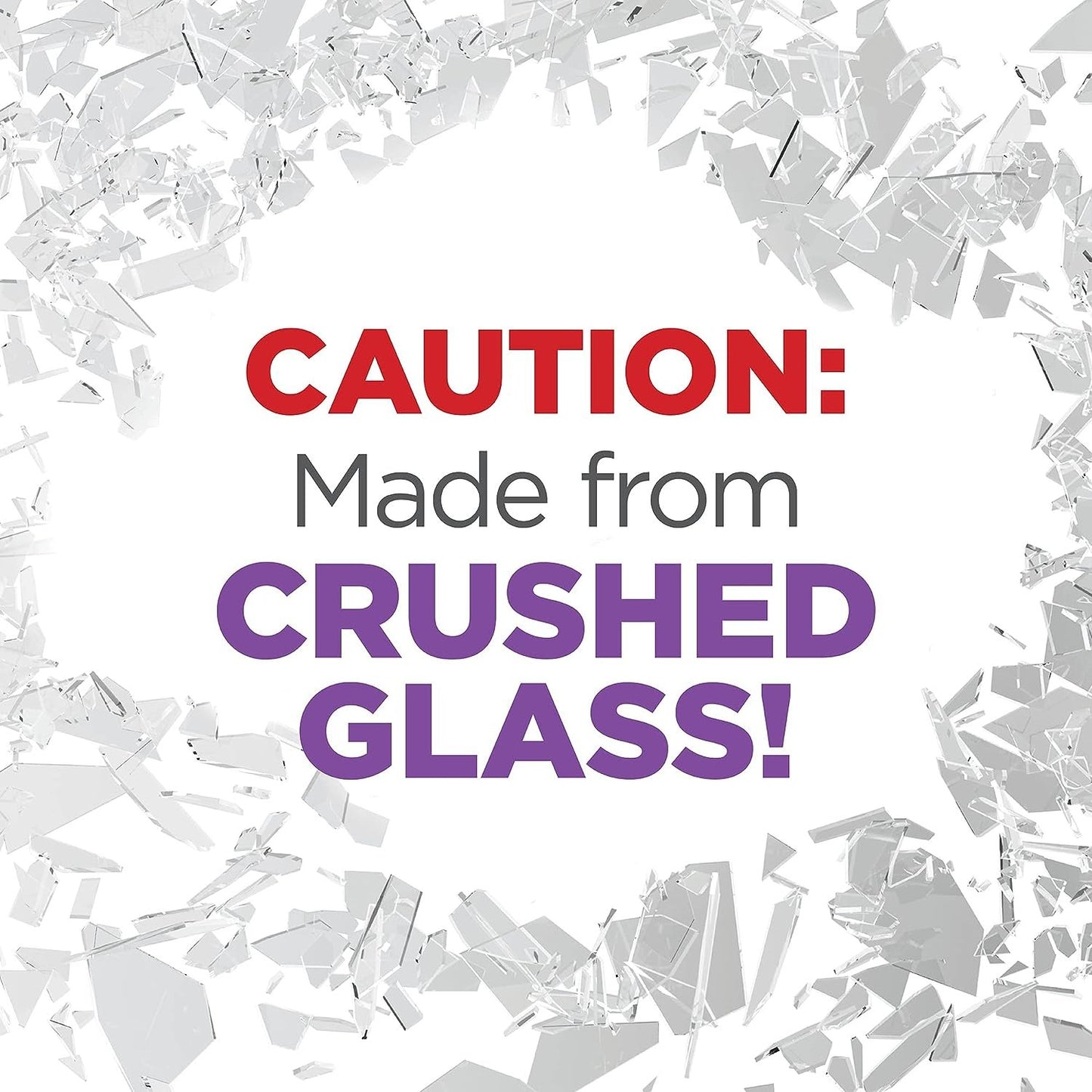 FloraCraft Diamond Dust Glitter 3 Ounce Clear Glass