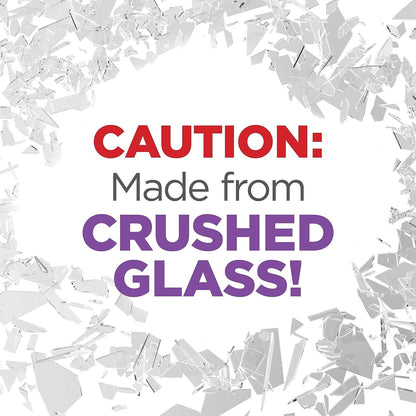 FloraCraft Diamond Dust Glitter 3 Ounce Clear Glass