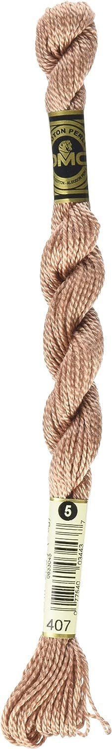 DMC 115 5-407 Pearl Cotton Thread, Dark Desert Sand, Size 5