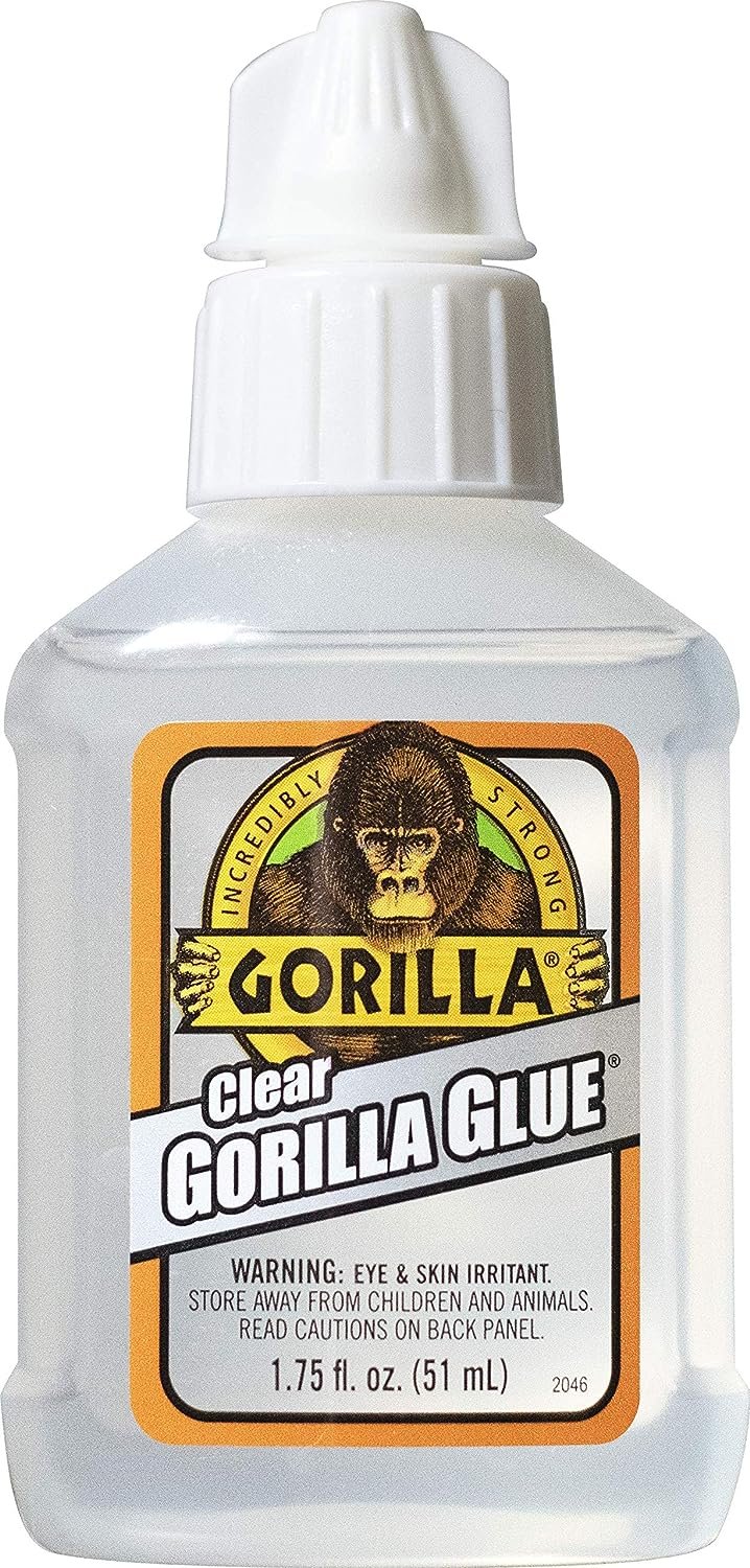 Gorilla Clear Glue, 1.75 ounce Bottle, Clear (Pack of 1)