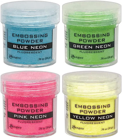 Ranger Neon Fluorescent Embossing Powders Bundle