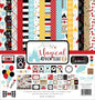 Echo Park Paper Company Magical Adventure 2 Collection Kit paper, black, red, yellow, teal, kraft, 12-x-12-Inch