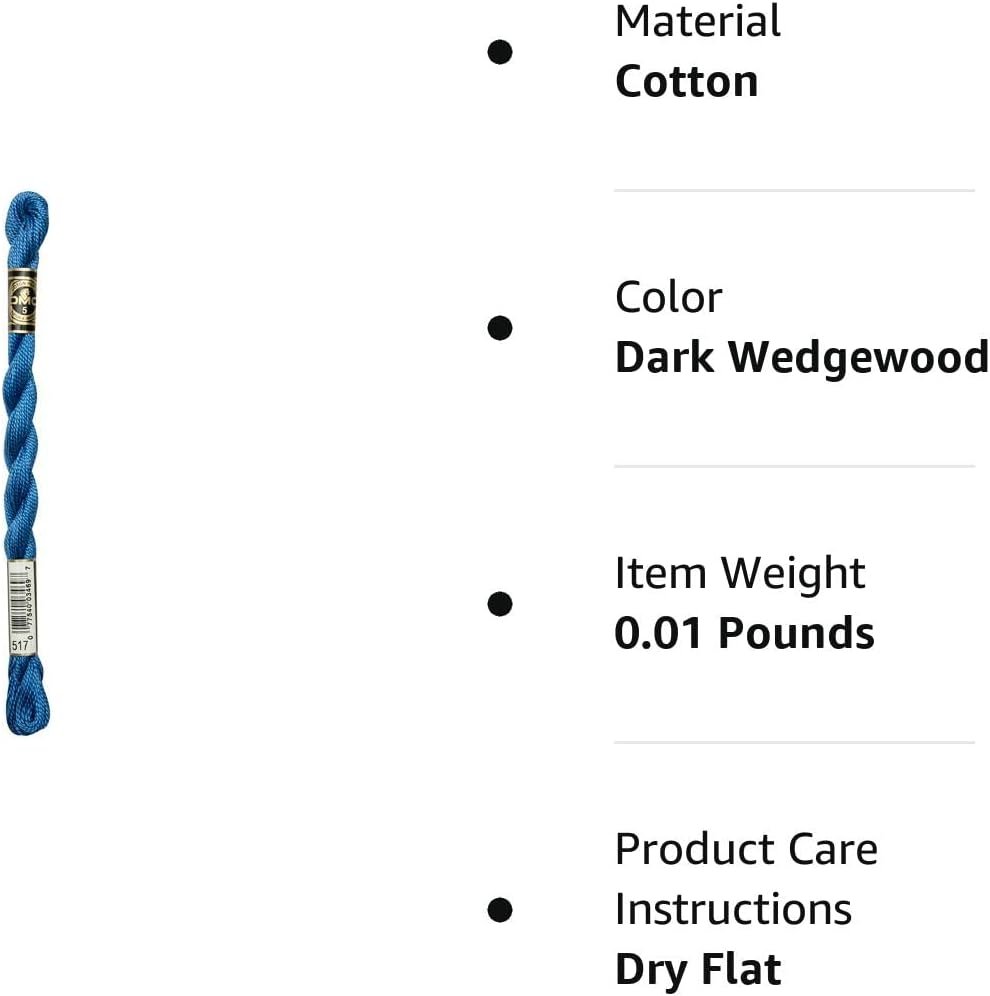 DMC Sz 3 Skein-16.4 yds/Dk Wedgewood/517