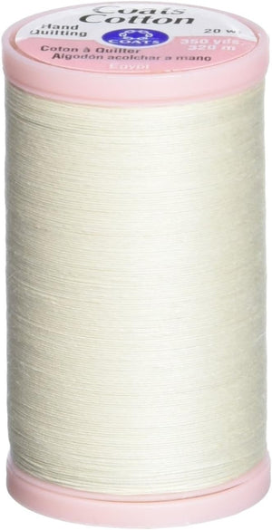 Coats & Clark S980-8010 Hand Quilting Cotton Thread, 350-Yard, Natural