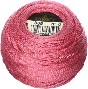 DMC 116 8-335 Pearl Cotton Thread Balls, Rose, Size 8