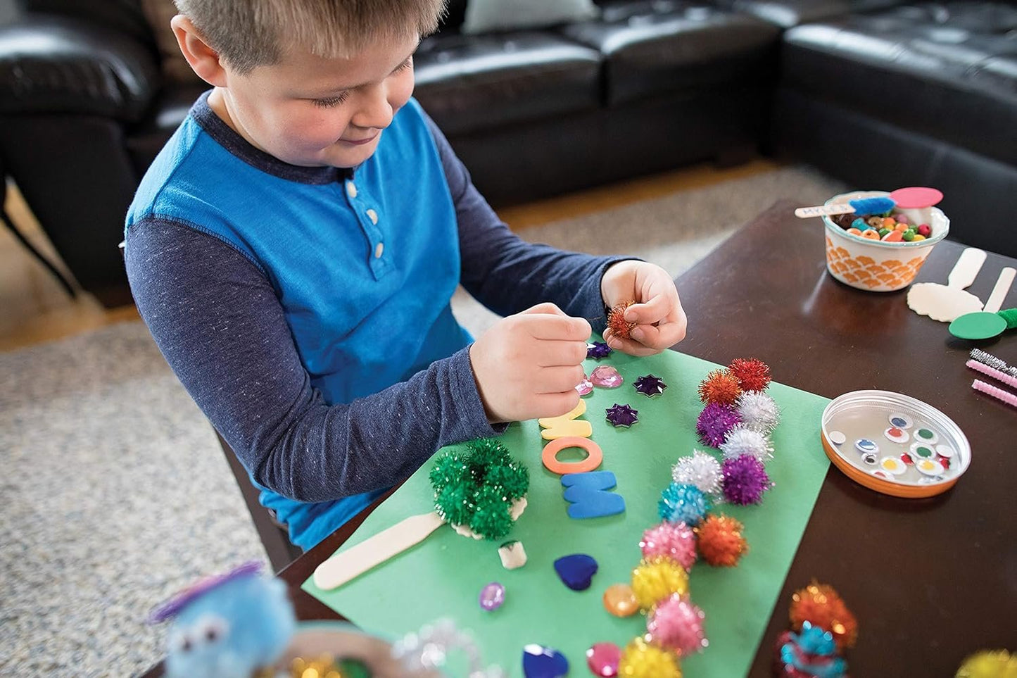 Creativity Street 1/2" Glitter Pompons