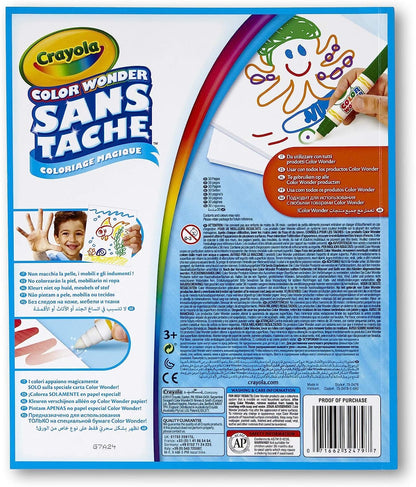 Crayola Color Wonder Mess Free Coloring, Blank Coloring 30 Pages, Gifts for Toddlers, Ages 3, 4, 5