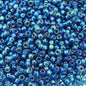 Capri Blue AB Silver Lined Miyuki Japanese round rocailles glass seed beads 11/0 Approximately 24 gram 5 inch tube