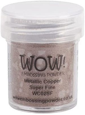 Wow! Embossing Powder Metallic Bundle: Gold, Silver, Platinum and Copper, 15ml (1) (1, Brown)