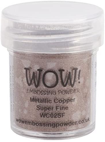 Wow! Embossing Powder Metallic Bundle: Gold, Silver, Platinum and Copper, 15ml (1) (1, Brown)