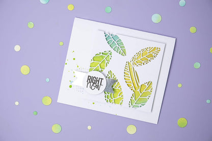 Sizzix Thinlits Die Set 8 Pack Cut Out Leaves by Tim Holtz, Multicolor