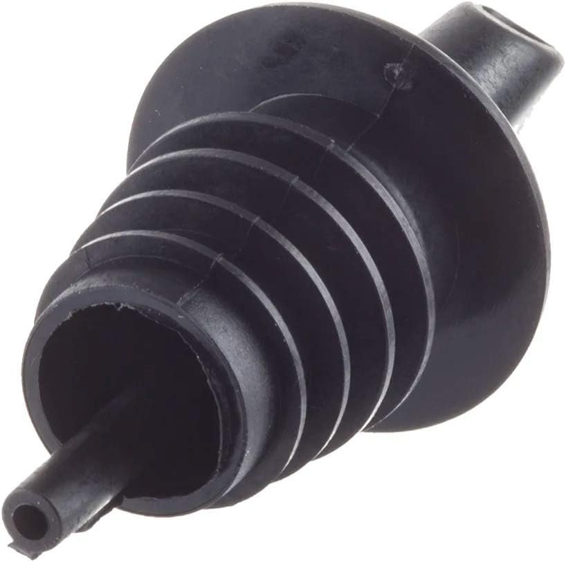 TableCraft H35BK Free Flow Pourers, Black, 24-Pack