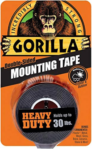 Gorilla Glue Gorilla Double-Sided Heavy Duty Mounting Tape 1"X60"-Black