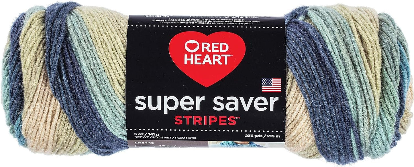 Red Heart Super Saver Yarn-Sutherland Stripes -E300B-4381