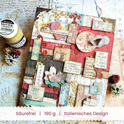 STAMPERIA INTERNATIONAL, KFT Paper PAD 8X8 10PK Oriental G, 20.3 x 20.3 (8" x 8"), Multicoloured