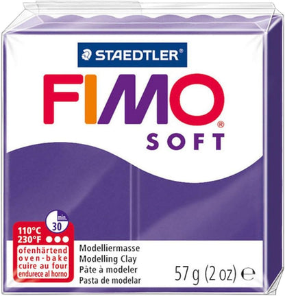 FIMO Soft Polymer Oven Modelling Clay - 57g - Set of 8 - Rainbow Colours