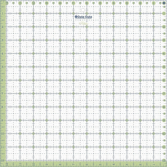 Lori Holt Cute Cuts Ruler 12-1/2in x 12-1/2in