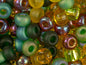 Round Seed Beads Size 6/0 20g Earthtone Mix 6-MIX07
