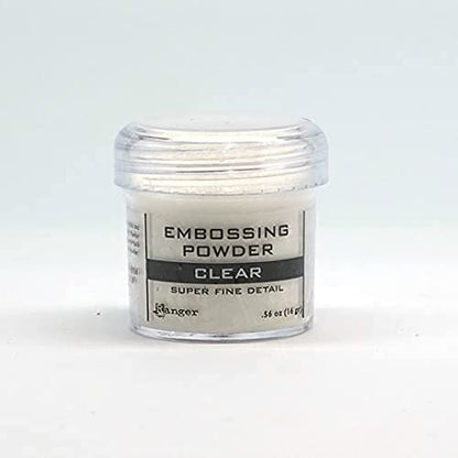 Ranger Embossing Powder, 0.56 Ounce Jar, Super Fine Clear